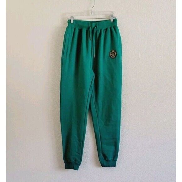 10 Deep Sweatpants VCTRY Size M  Lounge Joggers Fleece Drawstring New - Picture 1 of 12